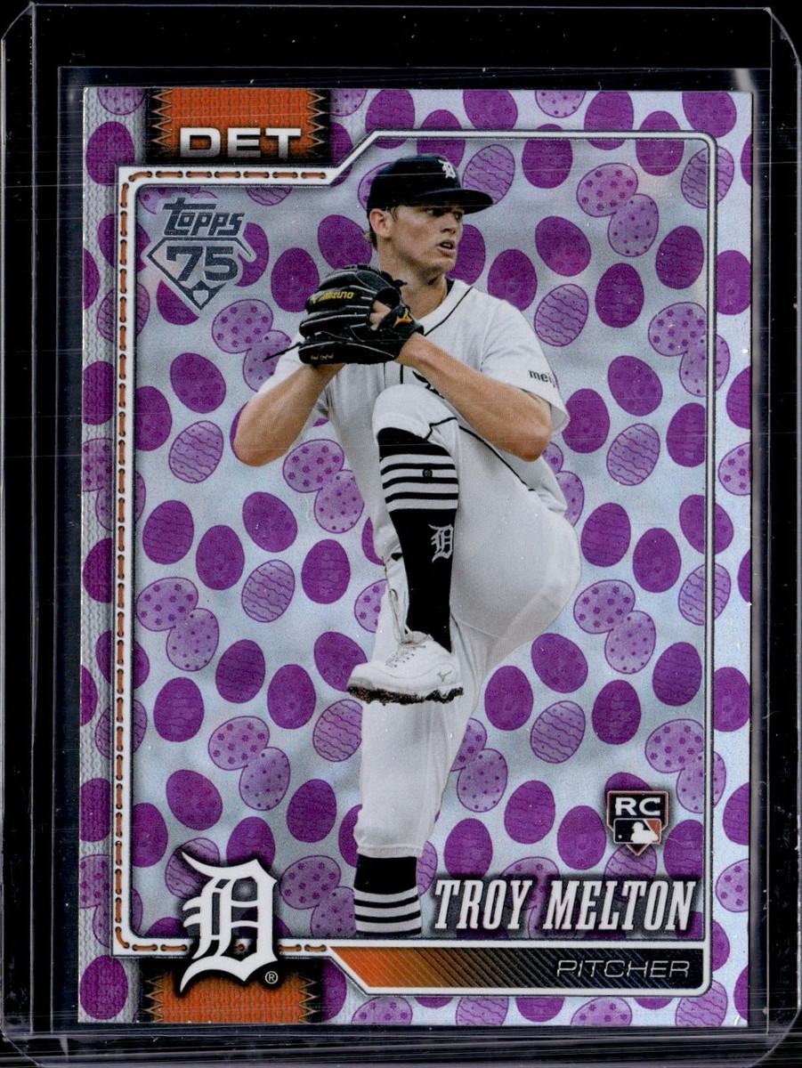 2026 Topps Series 1 #212 Troy Melton RC Holiday Easter Eggs Purple 