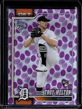 2026 Topps Series 1 #212 Troy Melton RC Holiday Easter Eggs Purple Foil NM-MINT