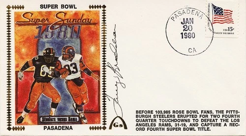 1980 Terry Bradshaw Signed "Super Bowl XIV Pasadena" Cache Steelers PSA/DNA