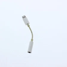 OEM Apple 8 Pin Connector to Headphone 3.5mm Jack Adapter - White MMX62AM/A