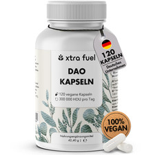 DAO Enzym Kapseln - Vegane Diaminoxidase aus Erbsensprossen - 300.000 HDU