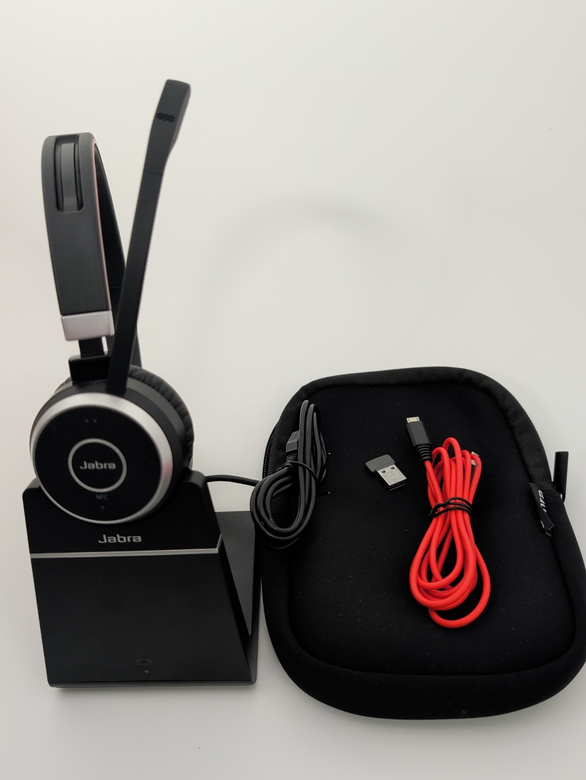 Jabra Evolve 65+ UC Stereo Wireless Headband Headsets - Black (6599-823-499)