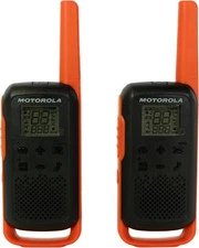 Motorola Solutions T275 Two-Way Radios Orange W/ Black 2 Pack