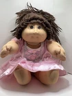 Cabbage Patch Kids 1985 Vintage Brown Hair Brown Eyes Girl Doll Head Mold #2