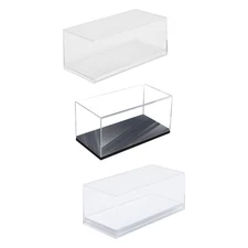 Clear Acrylic Display Case Container Tabletop Dustproof Showcase for 1/64 Scale
