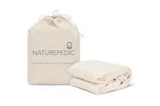 Naturepedic Organic Waterproof Mattress Protector Pad - Washable  Reusable F...