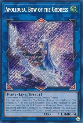 Yugioh! LP Apollousa, Bow of the Goddess (Alternate Art) - RA02-EN040 - Secret R