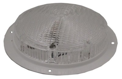 American Motorhome RV Round Porch Light White 3200742