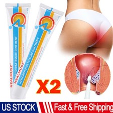 2Pack Hemorrhoids Remove Ointment Herbal Cream Relief Piles Pain Reduce Itching