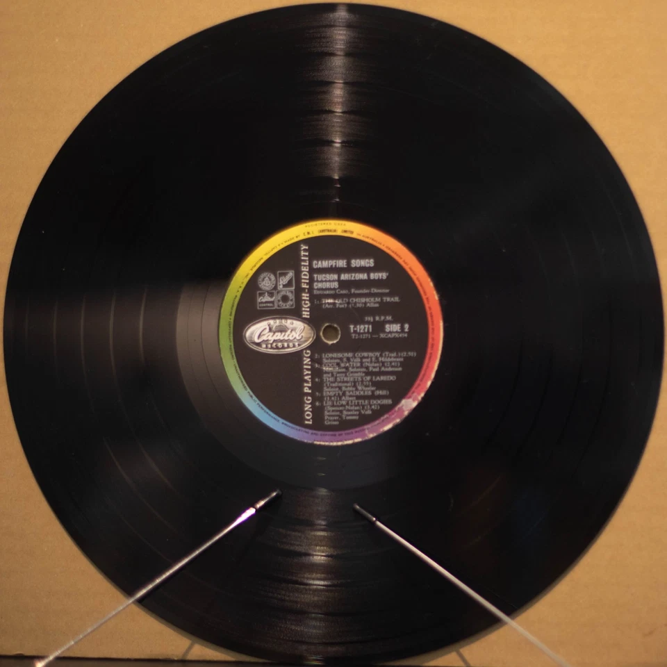 TUSCON ARIZONA BOYS CHORUS - CAMPFIRE SONGS- Vinyl LP - Capitol - 1959 - VG 3124 - Image 3 of 4