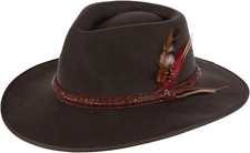 1109 Unisex Santa Fe UPF 50 Water-Resistant Satin-Lined Western-Style Wool Hat