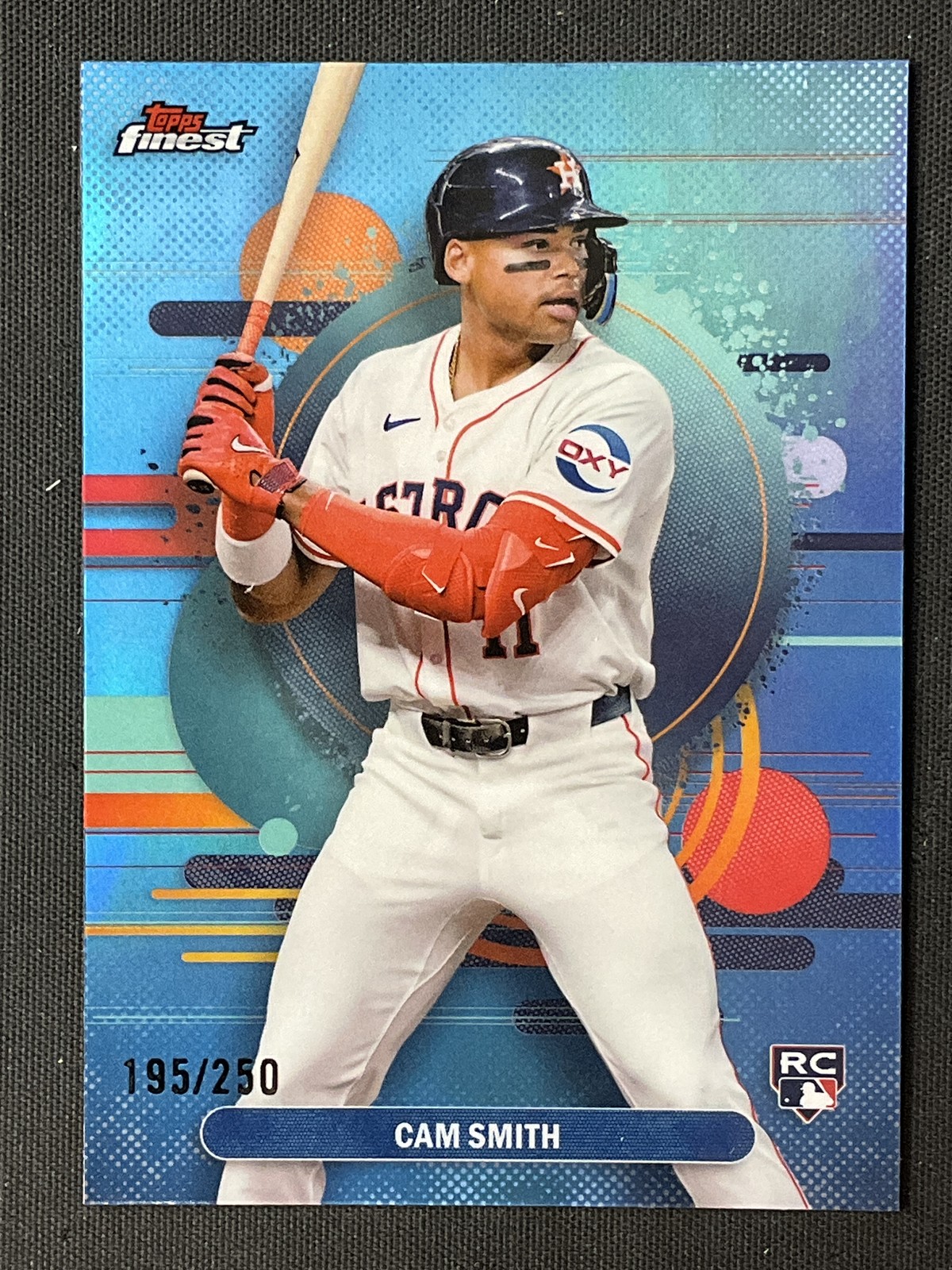 2025 Topps Finest #146 Cam Smith Houston Astros Sky Blue /250 RC