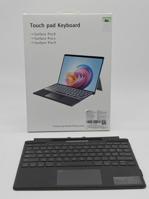 Touchpad Keyboard QWERTZ Für Microsoft Surface Pro 8/9/X Bluetooth Rii SF108 NEU