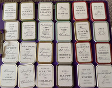 Anna Griffin Holiday Super Sentiment Stickers 24 Pieces