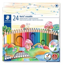 STAEDTLER 144 50NC24 Noris Club Erasable Colouring Pencils - Assorted Colours, P