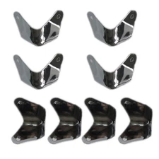 8Pack Metal 2 Leg Guitar AMP Amplifier Cabinet Corners Protectors For Fender F