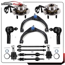 12pc For 06-2008 Dodge Ram 1500 Front Control Arm Tie Rod End Wheel Bearing Hub