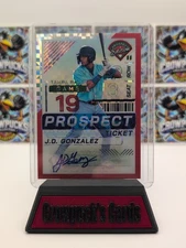 2024 Panini Prospect Edition - J.D. Gonzalez #116 Red Power Prizm Signatures /99