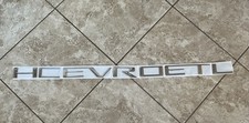 Chevrolet Truck Tailgate Letters 3d Decal 2019-2025 Glossy Chrome Emblem New