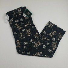 Disney Nightmare Before Christmas Pajama Pants XXL Black Tim Burton Lounge Sleep