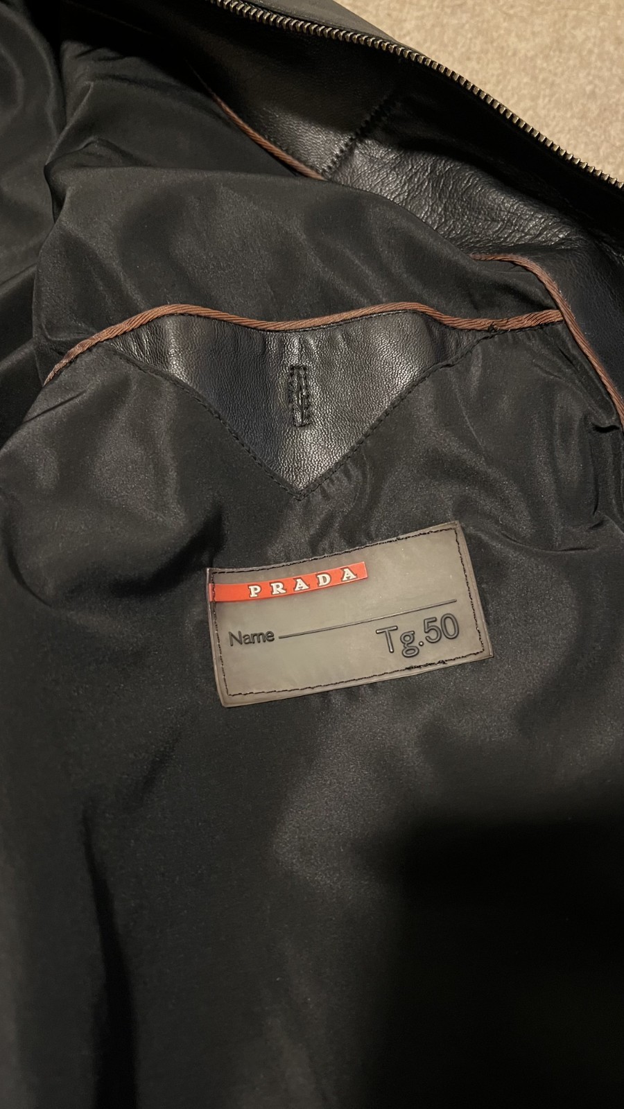 Vintage Men's Prada Leather Jacket - Rare Find, Timeless Style image 6