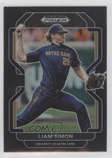 2022 Panini Prizm Draft Picks Black Prizm Liam Simon #PDP166 z6b