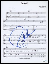 Reba McEntire "Rumor Has It" AUTOGRAPH Signed 'Fancy' 8.5x11 Sheet Music B ACOA