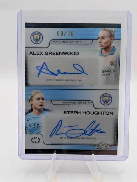 2024-25 Topps Chrome Women's UEFA Alex Greenwood Steph Houghton Dual Auto /10