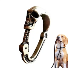 Stainless Steel Carabiner Snap Spring Hook Clip Skull Gothic Carabiner Key Chain