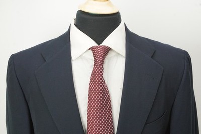 Sartoria Attolini NAvy Blue S180s Wool 2 Pc Suit Jacket Pants Sz