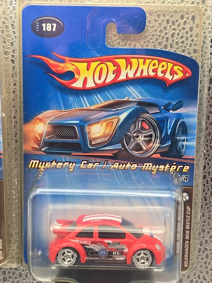 Hot Wheels 2005 Mystery Cars #1/4 VW Bug y 4/4 VW nuevo Beetle Cup pilotos reales Foto 4 de 4