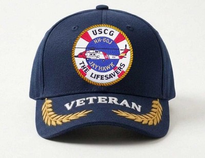 Customized Embroidered Hat Uscg Us Coast Guard Hu-60j Jayhawk Aircraft, Gift
