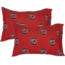 College Covers Everything Comfy South Carolina Gamecocks Pillowcase Pair, Sta...