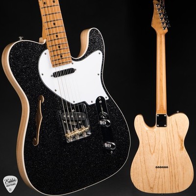Suhr Eddie's Guitars Exclusive Custom Classic T Roasted - Black Sparkle