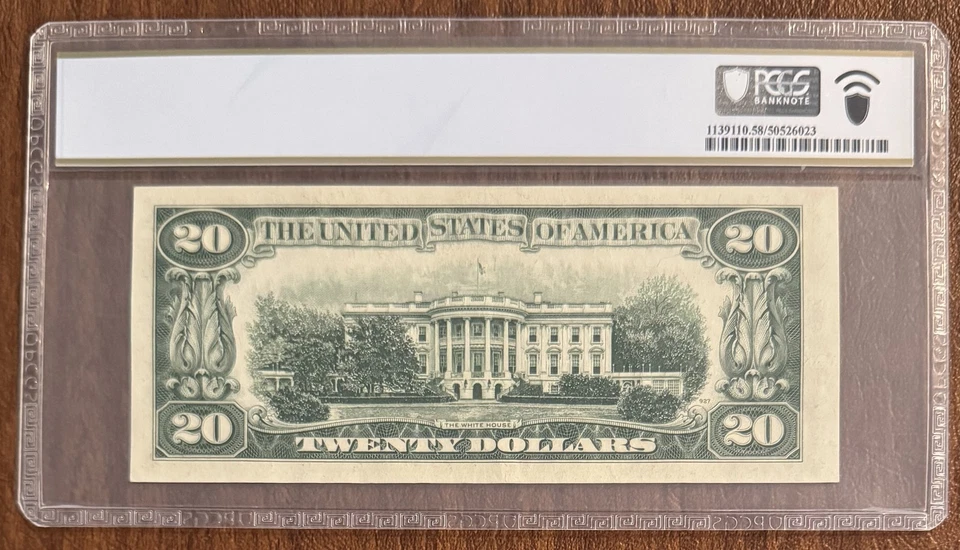 $20 1950B FEDERAL RESERVE NOTE NEW YORK PCGS 58 FR#2061-B PRIEST ANDERSON - Image 2 of 2