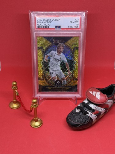 2022 Select La Liga Luka Modric Gold Mojo 1/10 PSA 10 Real Madrid POP 1 Croatia
