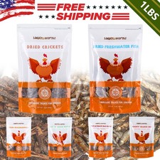 Dried Mealworms Black Solider Fly Larvae Crickets Fish Grasshoppers River Shrimp