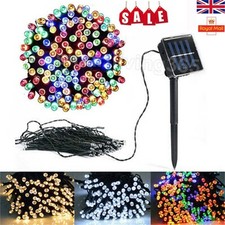 Waterproof Outdoor Solar Fairy Lights 100 200 500LED 12 22 50M Christmas Tree UK