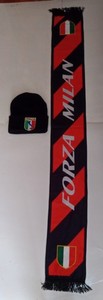 Photo de presse vintage Football, Milan, Bannières Supporters, Années
