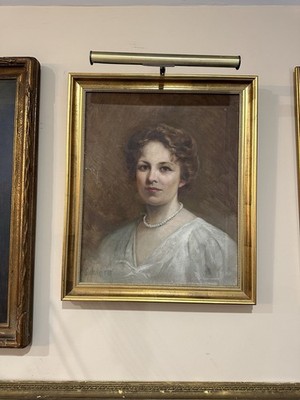Charles Abel Corwin Signed Painting Oil On Canvas Framed