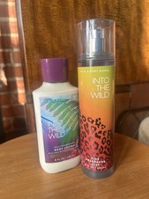 Bath Body Works Into The Wild Fine Fragrance Mist Spray Body Lotion Set Of 2