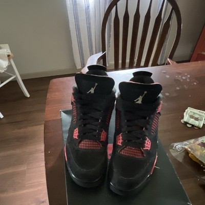 Jordan Air Jordan 4 Retro Bred 2019 Black/Red Mid Top Sneakers 308497-060