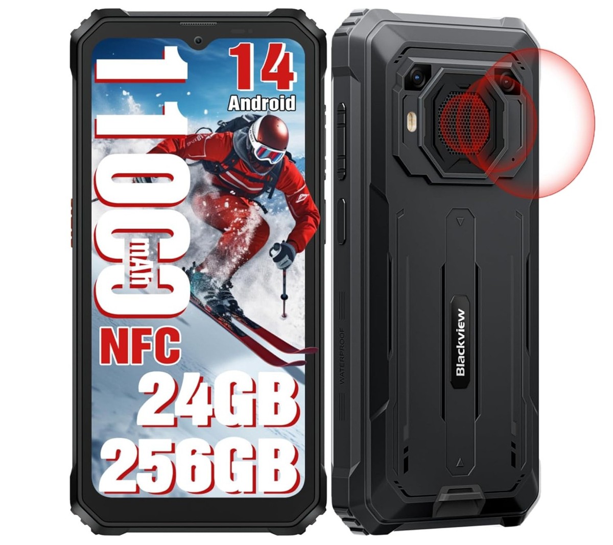 Blackview BV6200 Plus Rugged Smartphone 24GB+256GB 6.56