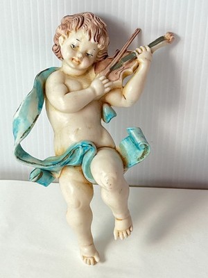 VINTAGE Fontanini Simonetti Cherub Engel Wanddeko ITALIEN ITALIENISCH