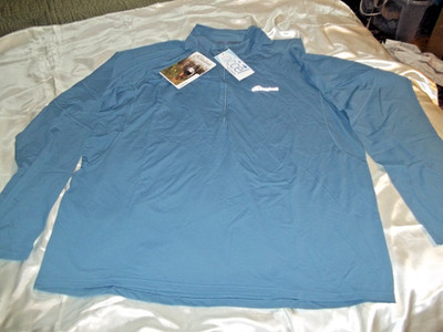 cloudveil Long Sleeve M Highline 1/2 zip Men's XL NEW NWT Chin Blue Cadence