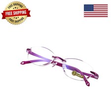 Trendy Frameless Reading Glasses for Men - HD Blue Light Filter - 2.0 Diopters