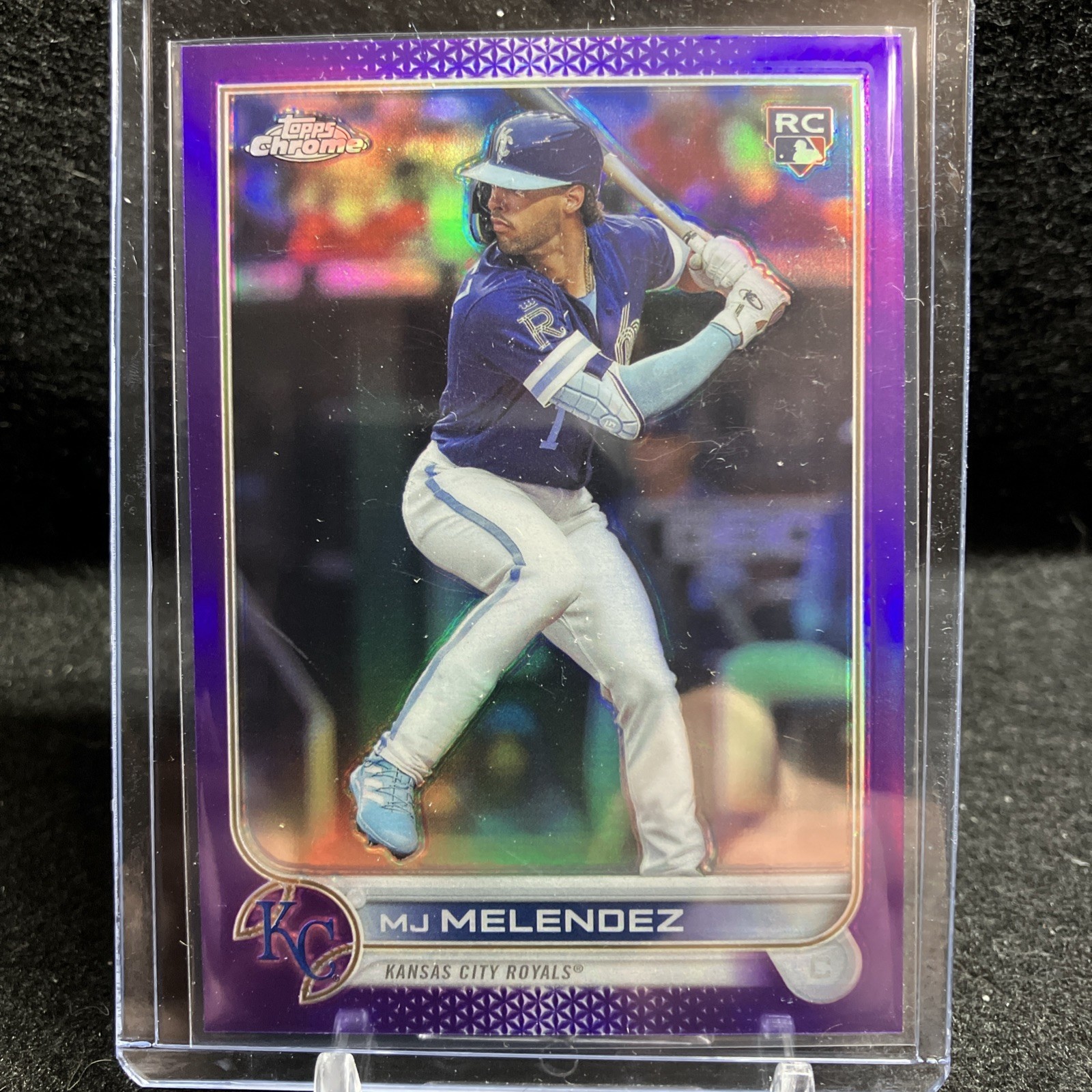 2022 Topps Chrome Update MJ MELENDEZ Rookie Purple Refractor #USC38 Royals