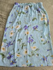 Vintage 90s Blue Fairycore Daisy Skirt Womens Medium Large Cottagecore Spring