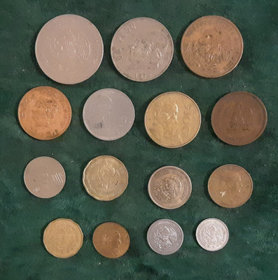 Mexico Coin Lot - Lot of 15 Coins  - VF/VF+