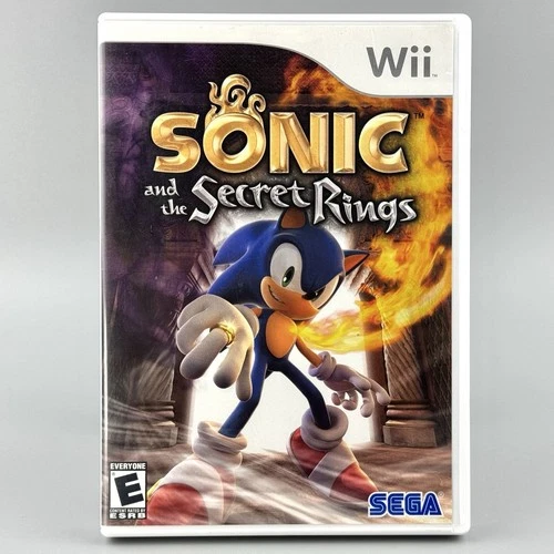 Sonic and The Secret Rings (Nintendo Wii, 2007) CIB Complete w/ Manual - Tested